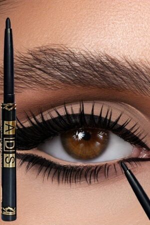3pcs Black Eyeliner Pencils -Waterproof, Sweatproof & Smudge-Proofwith Easy Twist Application for Flawless Eye Makeup