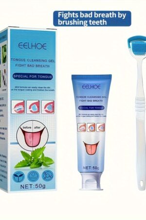 tongue cleansing gel brush tongue cleaning mouth care - Temu United Kingdom - Capacity : 50g(1.76oz)+1 Brush