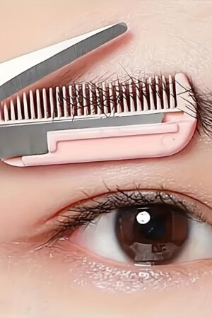 [Precision Trimmer] Precision Eyebrow Trimmer with Comb | Facial Hair Removal and Retouching Tool | Cosmetic Accessory for Eyebrow Shaping